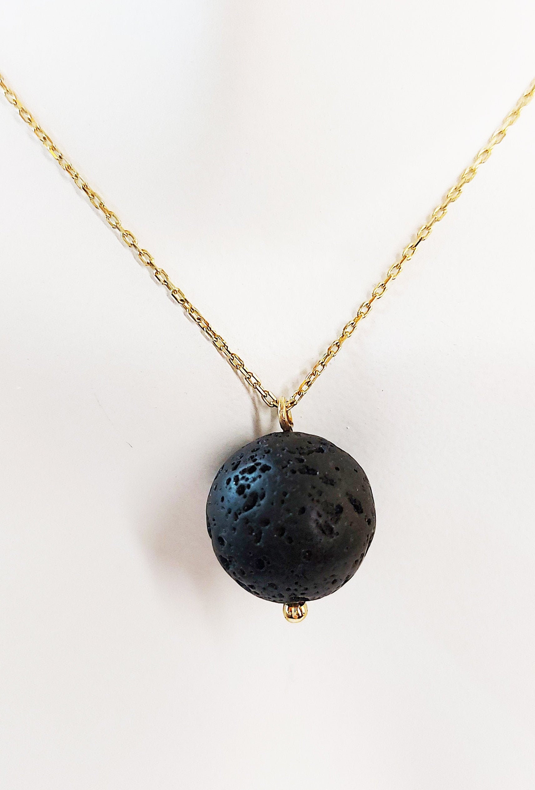 Rainbow Obsidian Black Lava Stone Statement Copper Necklace – CosmicDeva