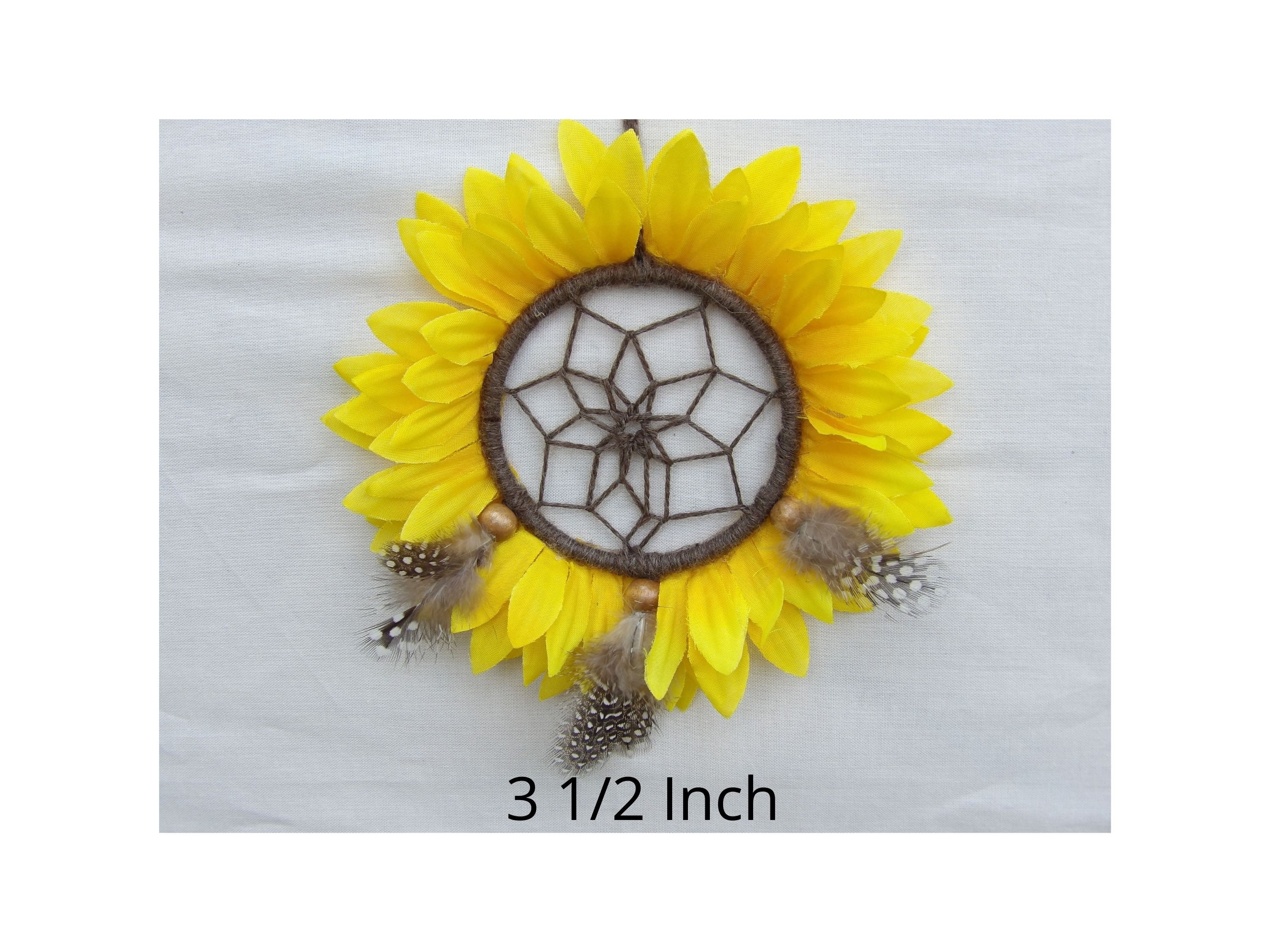 Sonnenblumen Traumfänger Schlafzimmer Wandbehang rustikal | Etsy