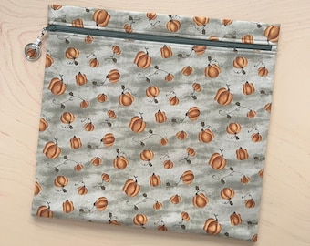 Bolsa para proyectos de 33 x 35,5 cm (otoño), calabazas