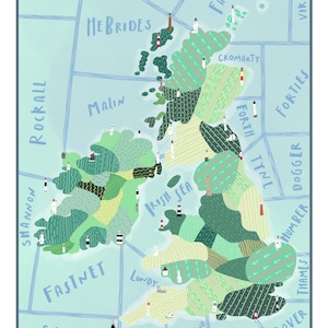 Seekarte von Großbritannien & Irland
