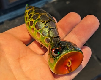 4&quot; (102 mm) Wooden Topwater Popper Fishing Lure for Pike and Bass (Price includes Tariffs for US shoppers)