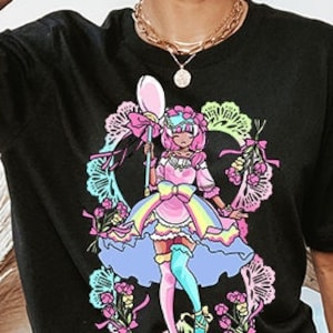 Black Girl Lolita Shirt Pretty Candy Sweets Rainbow LGBTQ Women Lolitafashion Princess Court Dress Cosplay Anime Lolita Gifts Lollipop Pink