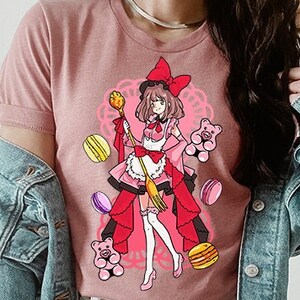 Cute Lolita Shirt Macaroon Cake Women Lolitafashion Princess Court Dress Cosplay Anime Food Bears Bows,Lolita Gifts, Food Anime Dessert