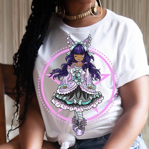 Black Girl Lolita Pastel Goth Shirt Women Lolita Gift Princess Court Dress Cosplay Anime Jfashion Skull Decora Fairykei Furry Kawaii