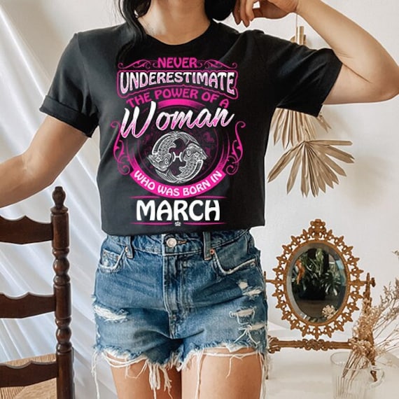 Womens Pisces Girls Black Queen February March Birthday Gifts T-Shirt Womens Pisces Girls Black Queen February March Birthday Gifts T-Shirt