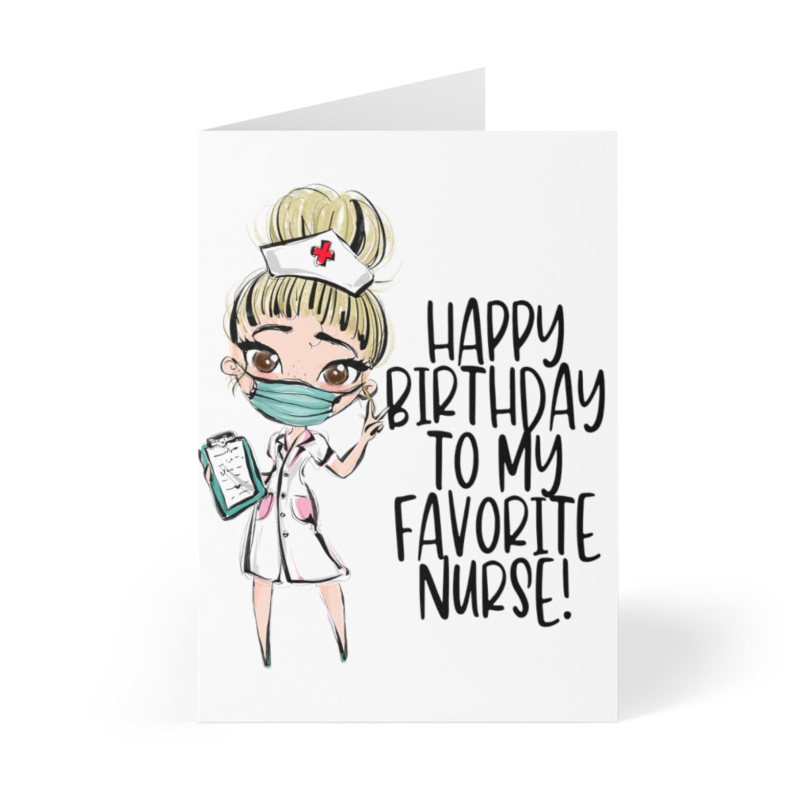 Favorite Nurse Birthday Card, Birthday Card Women, Nurse Birthday Card