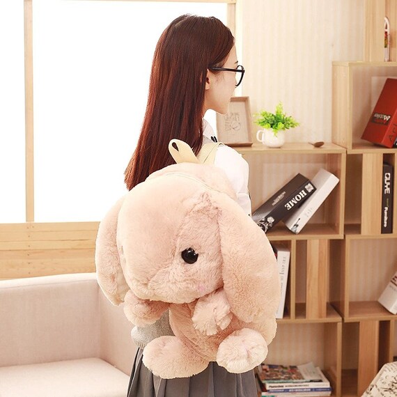 stuffed bunny backpack