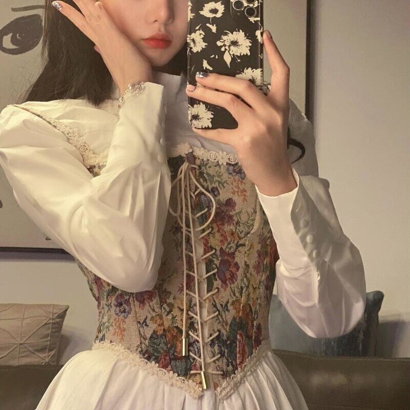 Renaissance Print Dress - Etsy