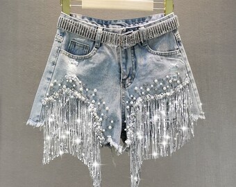 fringe shorts