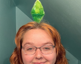 Sims Plumbob Headband (Sims Headpiece Costume Gamer Video Game Character Costume Easy Costume Cosplay Sims Costume Comic Con Costume)