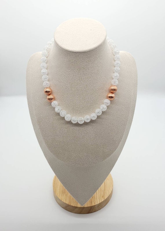 9ct White & Gold Collar Necklace