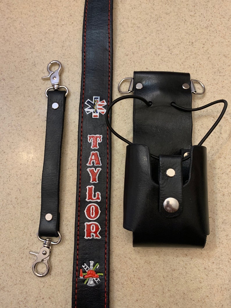Firefighter Radio Strap and Holder Etsy