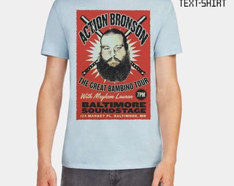 Camiseta de la gira de Action Bronson: camiseta de rap hip-hop hecha a mano