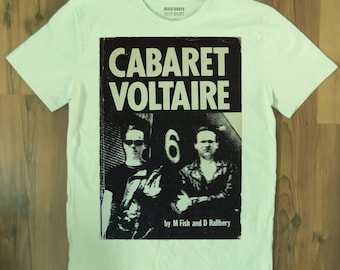 Camiseta Cabaret Voltaire: Camiseta de algodón post-punk hecha a mano