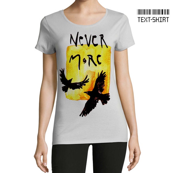 Never more  t-shirt  for women and men/ design by Lili Rontó, hungarian, art, unique, handmade, cotton, high quality  t-shirt