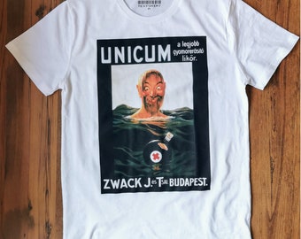 Unicum T-Shirt: Handmade Retro Hungarian Spirit Tee