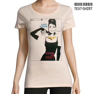 Breakfast at Tiffany&#39;s t-shirt for women and men / Audrey Hepburn, film, unique,  handmade, cotton, high quality  t-shirt