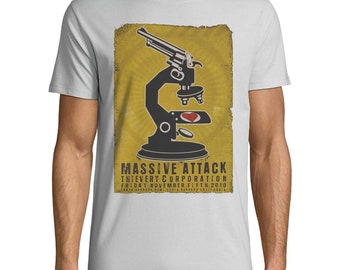 Camiseta de Massive Attack: camiseta de música trip-hop hecha a mano