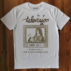 The Television  t-shirt / rock, art punk, CBGB, unique,  handmade, cotton, high quality  t-shirt