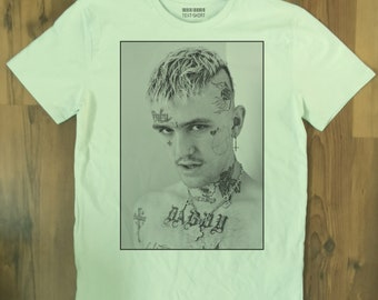 Lil Peep T-Shirt: Handmade Cotton Tee, Trap Emo Rap Music
