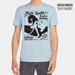 Camiseta de Patty Smiths / underground, punk rock, art punk, música, hecha a mano, algodón, camiseta de alta calidad