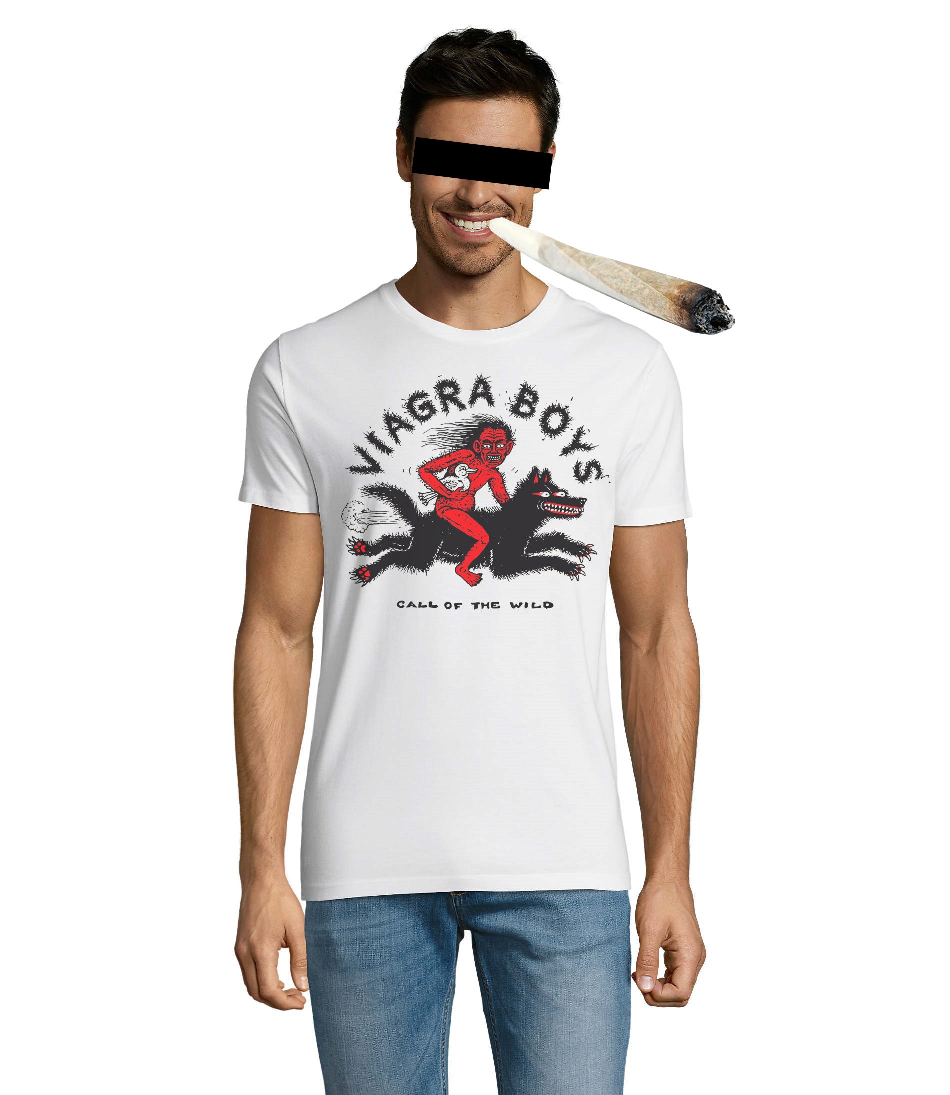 バイアグラボーイズTシャツ：ハンドメイドコットンミュージックTシャツ