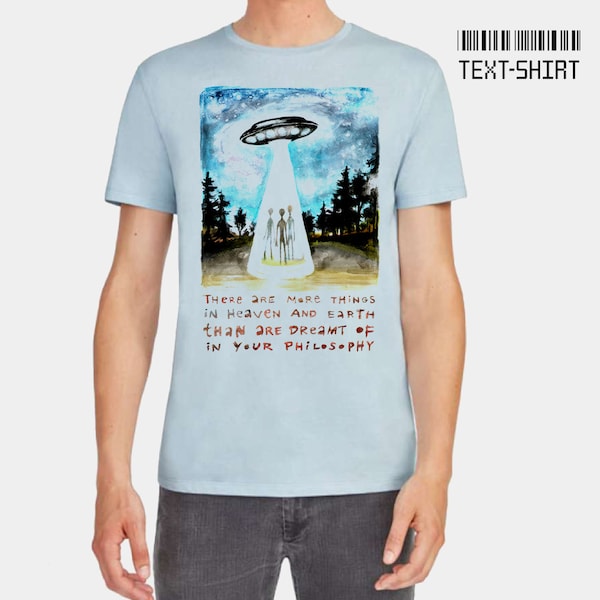 UFO  t-shirt  for women and men/ design by Lili Rontó, hungarian, alien, art, unique, handmade, cotton, high quality  t-shirt