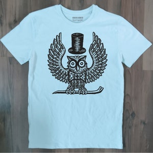 T-shirt uilengevangenistattoo / Russisch, gevangenis, tatoeage, handgemaakt, katoen, T-shirt van hoge kwaliteit