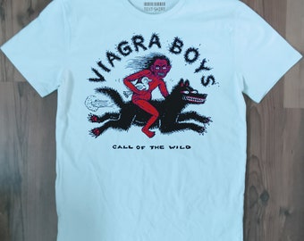 T-shirt Viagra Boys pour femme et homme / unique, underground, post-punk suédois, musique, fait main, coton, de haute qualité