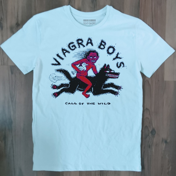 Viagra T-shirt för pojkar: Handgjord bomullsmusik-T-shirt