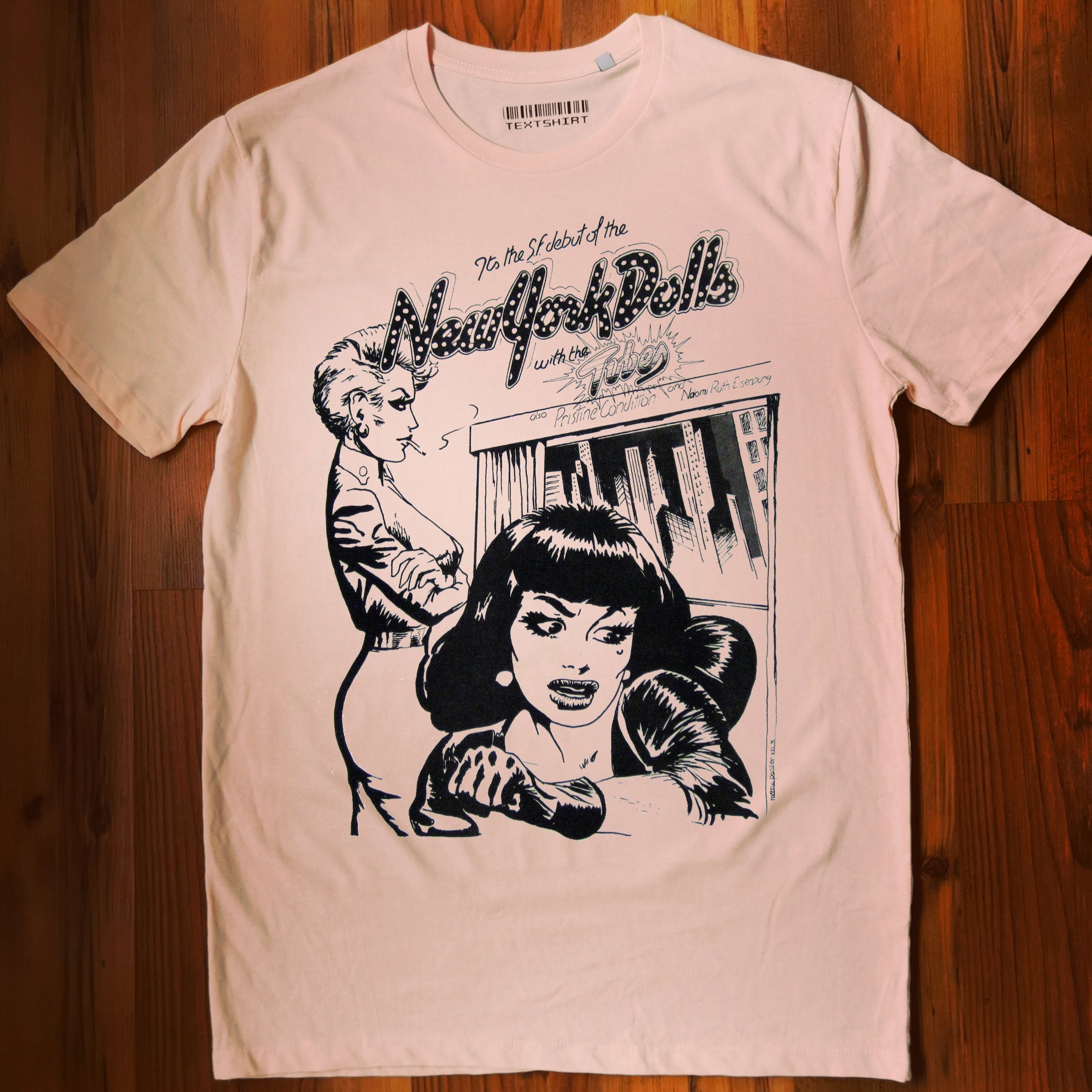 The New York Dolls t-shirt for women and men/ hard rock, glam punk ...