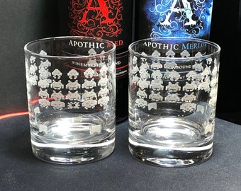 Space Invaders Rocks Glasses, Video Game Glasses, Set of 2 Rocks Glasses, Retro Gamers Gift, Rocks Glasses, Cooler Glasses, Glassware Set