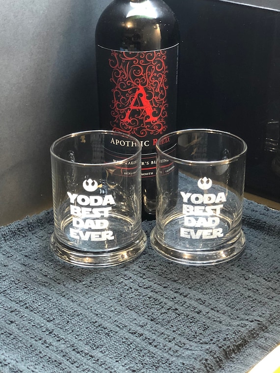 Etched Pint Glass - Best Dad in the Galaxy - Everything Etched