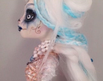 The Skeleton Queen and the Spiderweb Dress (Please contact me if you would like one made on commission, thank you)