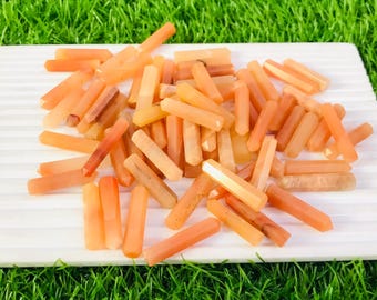 Natural Orange Jade Mini Tower Gemstone Points (1-2" Inch)