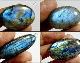 Loose Gemstone, 100/% Natural Multi Flashy labradorite Gemstone,Cabochon,Top Quality..! labradorite Pear Shape 34x22x9 MM