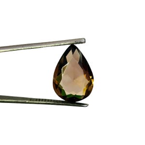 6.20 Carat Tropfen facettierter Rauchquarz Edelstein (16x11x6mm)