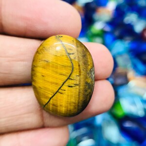 27x21x7mm Natural Rare Tiger's Eye Cabochon Loose Gemstone ! Loose Tiger's Eye Jewellery Gemstone ! Polished Gemstone - 32 Cts