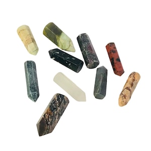 Natural Mix Gemstone Mini Tower !! Mix Gemstone Mini Tower !! Mix Gemstone Crystal Gemstone - 10 Pieces