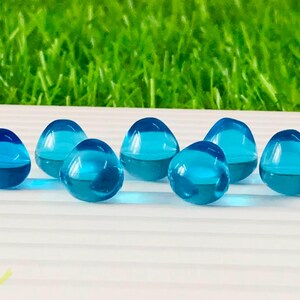 10 Pcs Blue Topaz Hydro Onion Shape Loose Gemstone !! Blue Topaz Smooth Loose Gemstone !! Topaz Top Half Drill Gemstone 14mm Approx.