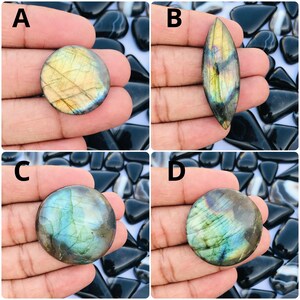 Natural Multi Polished Labradorite Loose Gemstone ! Labradorite Cabochon Gemstone ! Loose Labradorite Jewelry Making Gemstone