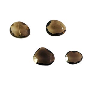 8.85 Karat facettierte Rauchquarz Edelsteine: Schmuckherstellung (4 Stück)
