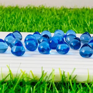 10 Pcs Blue Topaz Hydro Onion Shape Loose Gemstone !! Blue Topaz Smooth Loose Gemstone !! Topaz Side Drilled Gemstone 6mm-18mm Approx.