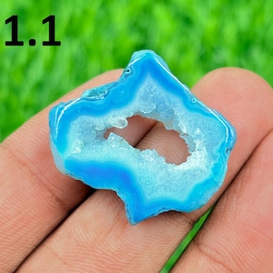 Natural Mix Color Agate Slice Gemstone: Polished Window Agate Stone