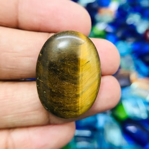 29x22x6mm Natural Rare Tiger's Eye Cabochon Loose Gemstone ! Loose Tiger's Eye Jewellery Gemstone ! Polished Gemstone - 30 Cts