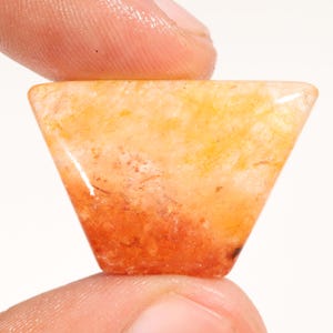 Yellow Jade Cabochon: 25.45 ct Fancy Shape Gemstone (29x20x6 mm)