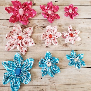 3 Pack of Collar Flowers