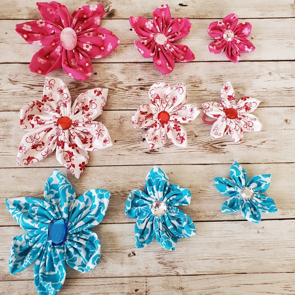 3 Pack of Collar Flowers