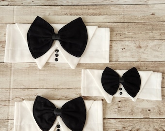 Collar Dana Tuxedo Style Faux Shirt