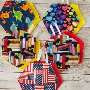 Fabric Marble Maze Hexagon